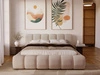 Polsterbett mit Bettkasten und Lattenrost 140x200 Doria Beige