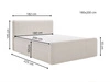 Boxspringbett mit Bettkasten 180x200 Osteno Grün
