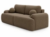 Sofa mit Schlaffunktion und Bettkasten Aurio Braun