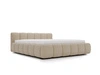 Polsterbett ohne Bettkasten mit Lattenrost 160x200 Cloud Low aus Bouclé-Stoff Dunkelbeige