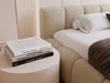 Polsterbett mit Bettkasten und Lattenrost 180x200 Cloud Low Bouclé-Stoff Dunkelbeige