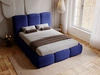 Polsterbett mit Bettkasten und Lattenrost 160x200 Bubble Blau
