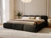 Polsterbett mit Bettkasten und Bettrost 160x200 Sweet Low Schwarz