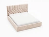 Polsterbett mit Bettkasten und Lattenrost 140x200 Roma Beige