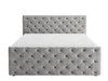 Boxspringbett mit Bettkasten 180x200 Montego Hellgrau