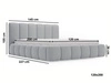 Polsterbett Ohne Bettkasten mit Lattenrost 120x200 Cloud Dunkelgrau