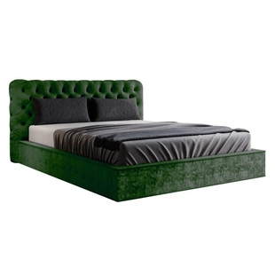Chesterfield Polsterbett 180x200 Apollo - Grün 