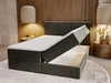 Boxspringbett mit Bettkasten 140x200 Marbella Dunkelgrau