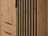 Kleiderschrank 105 cm Macron Artisan Eiche, Schwarz