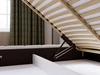 Polsterbett mit Bettkasten und Lattenrost 120x200 Orio Beige