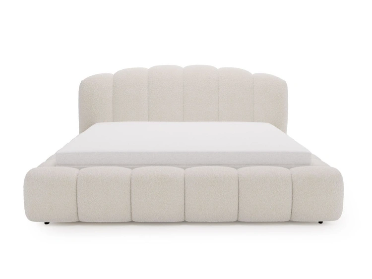 Polsterbett mit Stauraum und Lattenrost 180x200 Cloud Soft Beige