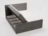 Boxspringbett mit Bettkasten 160x200 Lunaris Dunkelgrau
