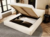 Polsterbett mit Bettkasten und Lattenrost 140x200 Mali Beige