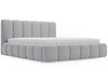 Polsterbett Ohne Bettkasten mit Lattenrost 180x200 Cloud Hellgrau