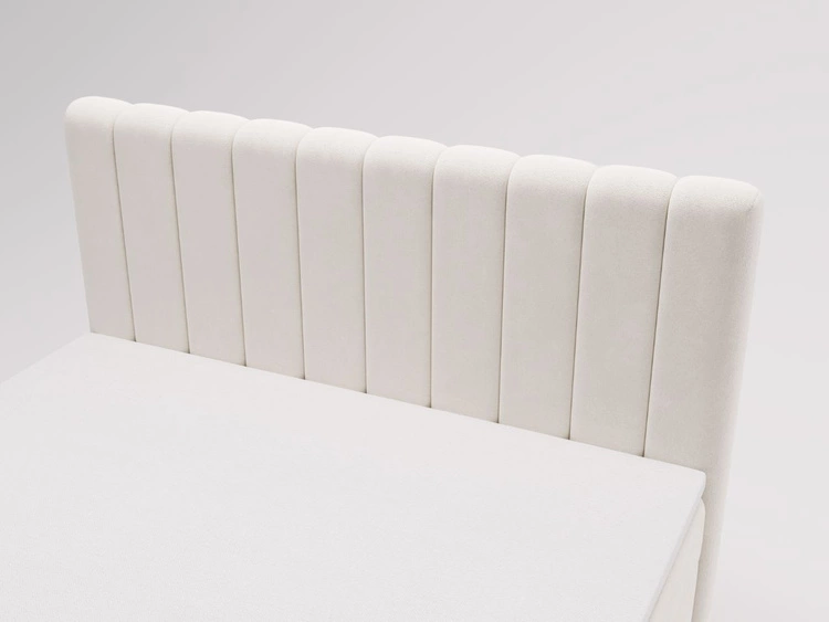 Boxspringbett mit Bettkasten 140x200 Primavera Creme