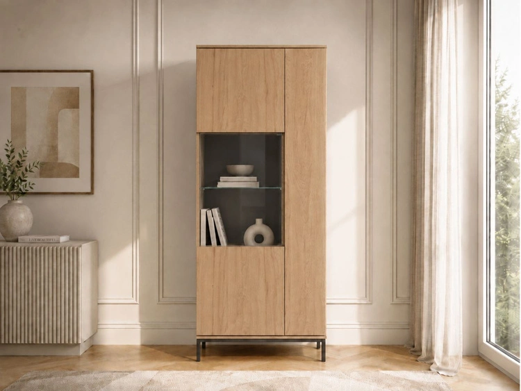 Vitrinenschrank Soroko Hickory