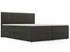 Boxspringbett mit Bettkasten 180x200 Marbella Dunkelgrau