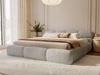 Polsterbett mit Bettkasten und Bettrost 200x200 Sweet Low Grau