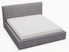 Polsterbett mit Bettkasten und Lattenrost 160x200 Monaco Grau