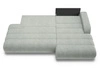 Ecksofa L-Form mit Schlaffunktion und Bettkasten Lisso Rechts Hellgrün