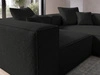 Ecksofa L Rechts Vellaro Schwarz