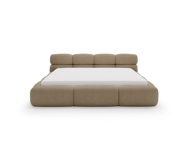 Polsterbett mit Bettkasten und Bettrost 140x200 Sweet Low Braun