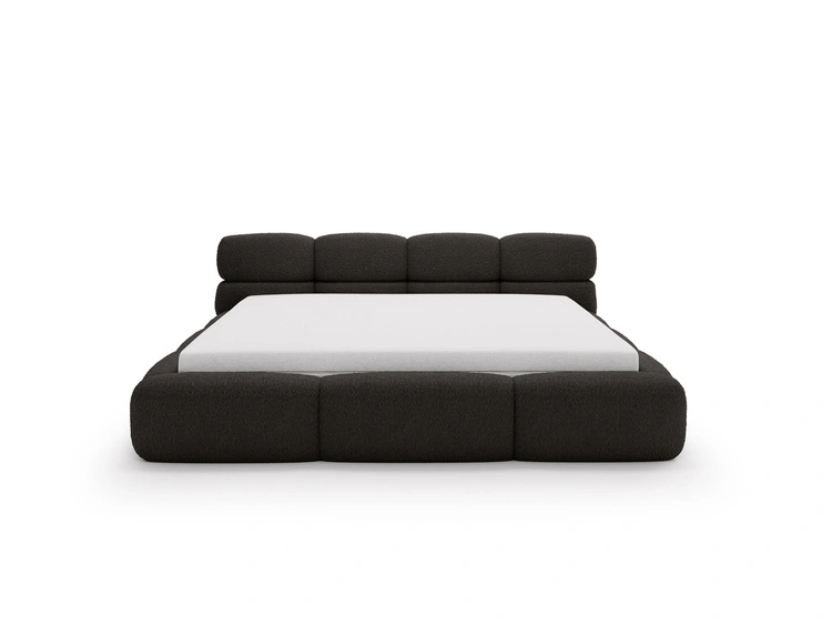 Polsterbett mit Bettkasten und Bettrost 140x200 Sweet Low Schwarz
