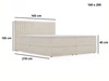 Boxspringbett mit Bettkasten 160x200 Marbella Braun