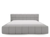 Polsterbett mit Bettkasten und Lattenrost 140x200 Alicante Boucle Grau