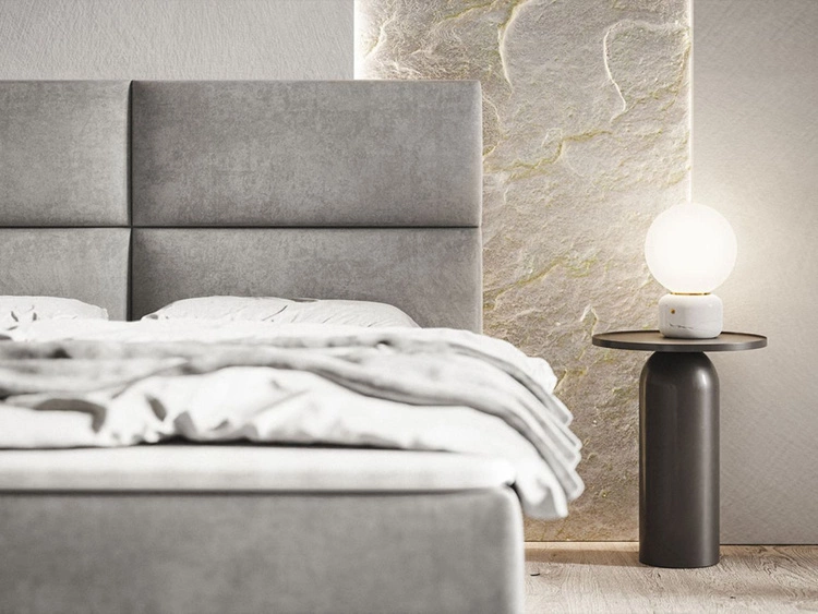 Boxspringbett mit Bettkasten 180x200 Hera Schwarz