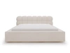 Polsterbett mit Bettkasten und Lattenrost 140x200 Plaza Creme