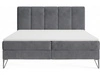 Boxspringbett mit Bettkasten 120x200 Vendi grau