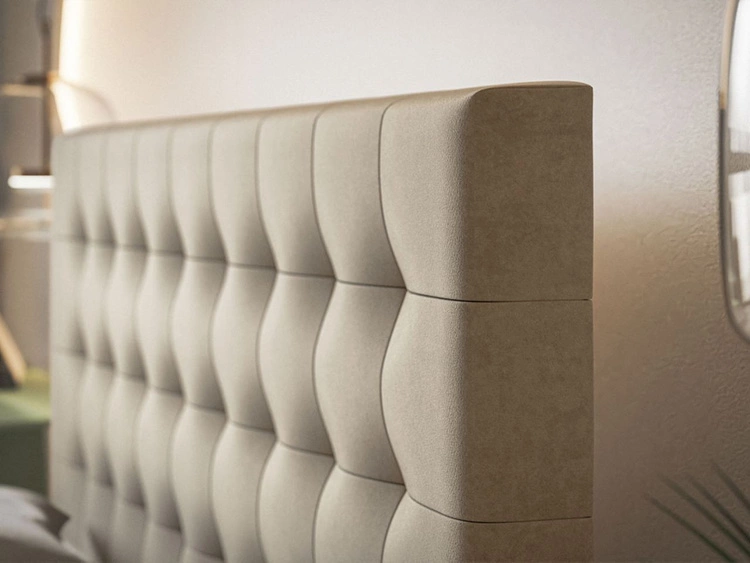 Boxspringbett mit Bettkasten 140x200 Denza Grün