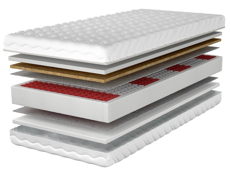 Taschenfederkernmatratze Multipocket mit Kokosfasermatte Lunaro 160x200