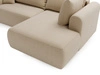 Ecksofa L-Form mit Schlaffunktion und Bettkasten Savana Bis Beige 