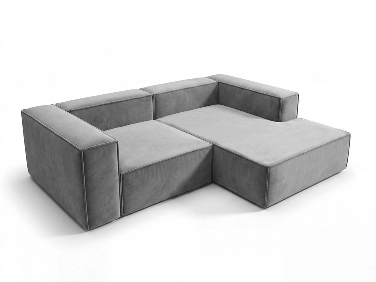 Ecksofa L Rechts Vellaro Grau