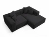 Ecksofa L Rechts Vellaro Schwarz