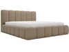 Polsterbett mit Bettkasten und Lattenrost 120x200 Cloud Bouclé-Stoff Braun