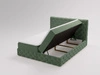 Boxspringbett mit Bettkasten 140x200 Canolo Grün