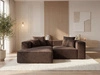 Ecksofa L Links Vellaro Braun