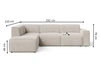 Ecksofa L-Form Links Eluno Dunkelgrau