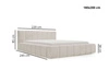 Polsterbett mit Bettkasten und Lattenrost 180x200 Orio Braun