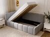 Jugendbett Einzelbett mit Bettkasten und Lattenrost 90x200 Cloud One Grau
