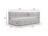 Gepolstertes Jugend-Einzelbett mit Bettkasten und Lattenrost 90x200 Modo One Links Braun