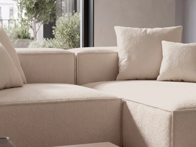 Ecksofa L Rechts Vellaro Beige