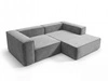 Ecksofa L Rechts Vellaro Grau