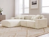 Ecksofa L-Form Links Moderne Ecksofa Leni Beige