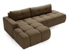 Ecksofa L-Form Links mit Schlaffunktion und Bettkasten Montero Braun