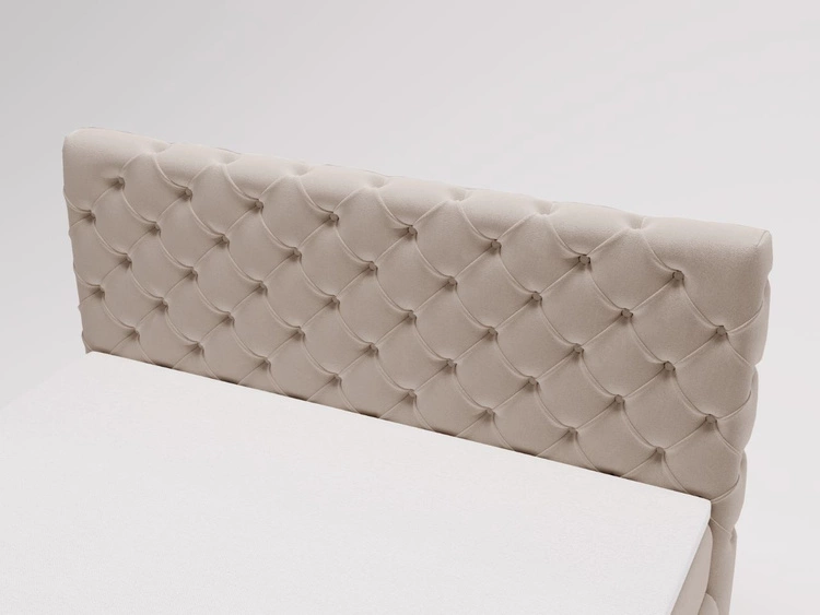 Boxspringbett mit Bettkasten 120x200 Canolo Beige