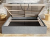 Polsterbett mit Bettkasten und Lattenrost 160x200 Malo Dunkelblau